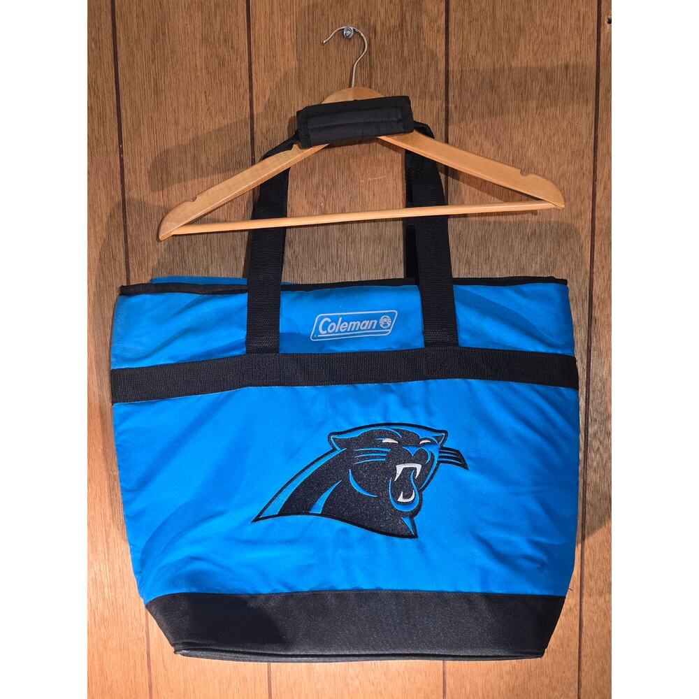 Coleman Carolina Panthers Insulated 30 can Cooler Tote Bag NFL Rawlings Blue